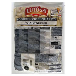 BATATA RUSTICA WEDGES LUTOSA PCT 2,5KG