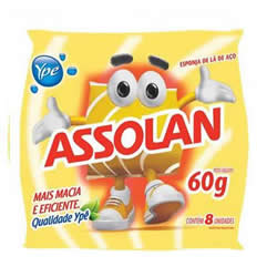 ESPONJA DE AÇO ASSOLAN PC 60 GR