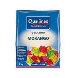 GELATINA DE MORANGO QUALIMAX 1 KG