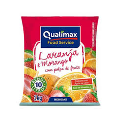 SUCO DE LARAJ C/MORANGO QUALIMAX PC 1 KG