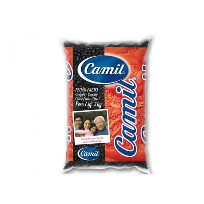 FEIJAO PRETO CAMIL 2KG