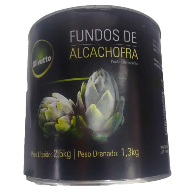 FUNDO DE ALCACHOFRA OLIVATTO 1,3 KG