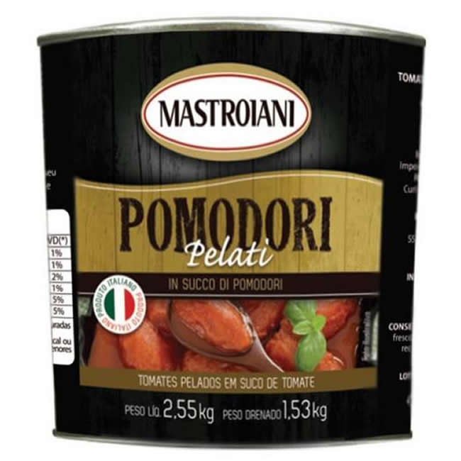 TOMATE PELADO MASTROIANI 2,55KG